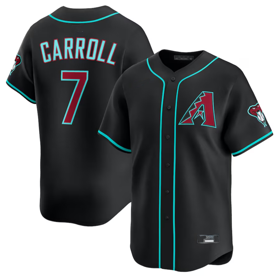 Fenge A.Diamondbacks #7 Corbin Carroll Player Black Limited American Personalized Stitched Jerseys