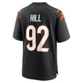 Fenge C.Bengals #92 B.J. Hill Black Game Jersey