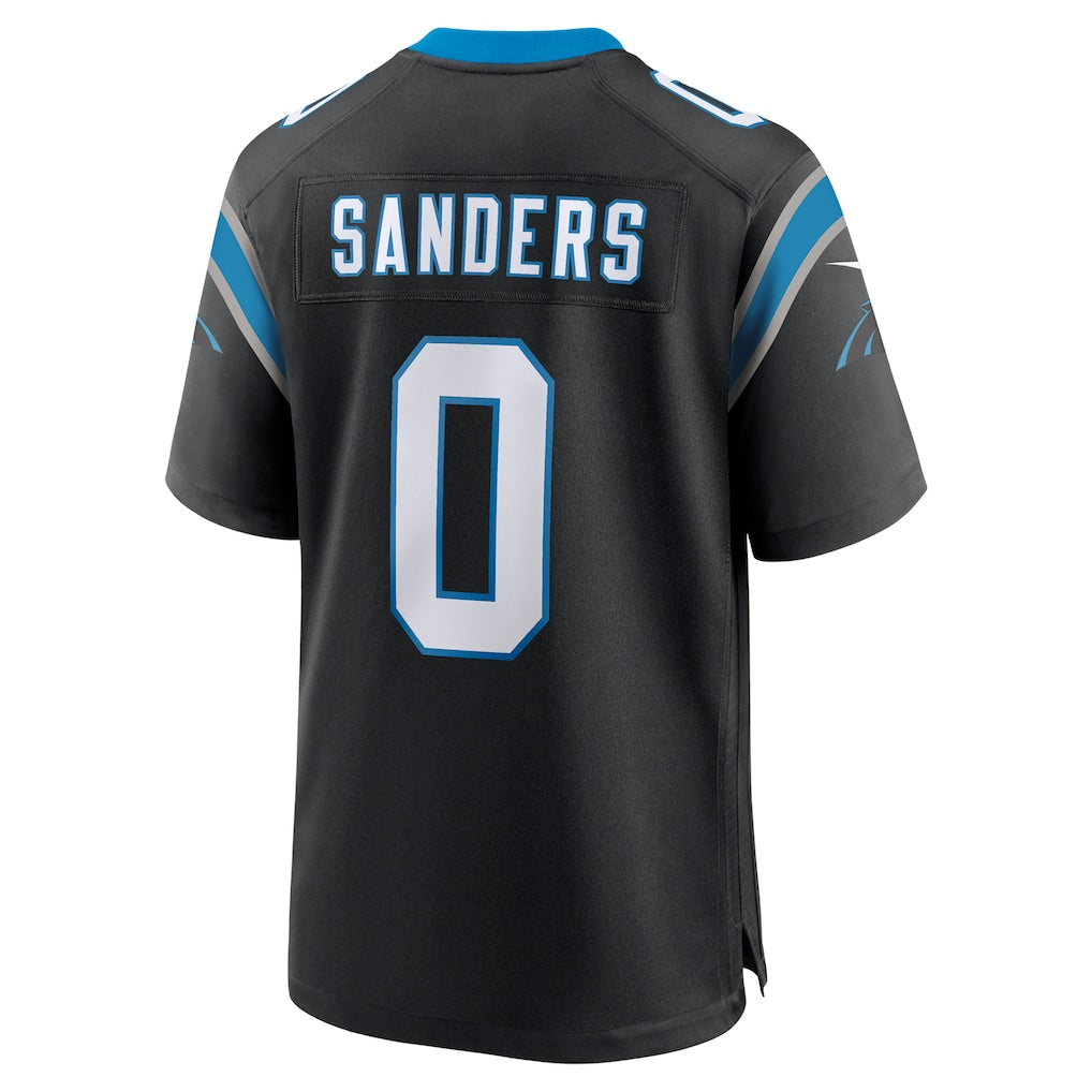 Fenge C.Panthers #0 Ja'Tavion Sanders Black Game Jersey