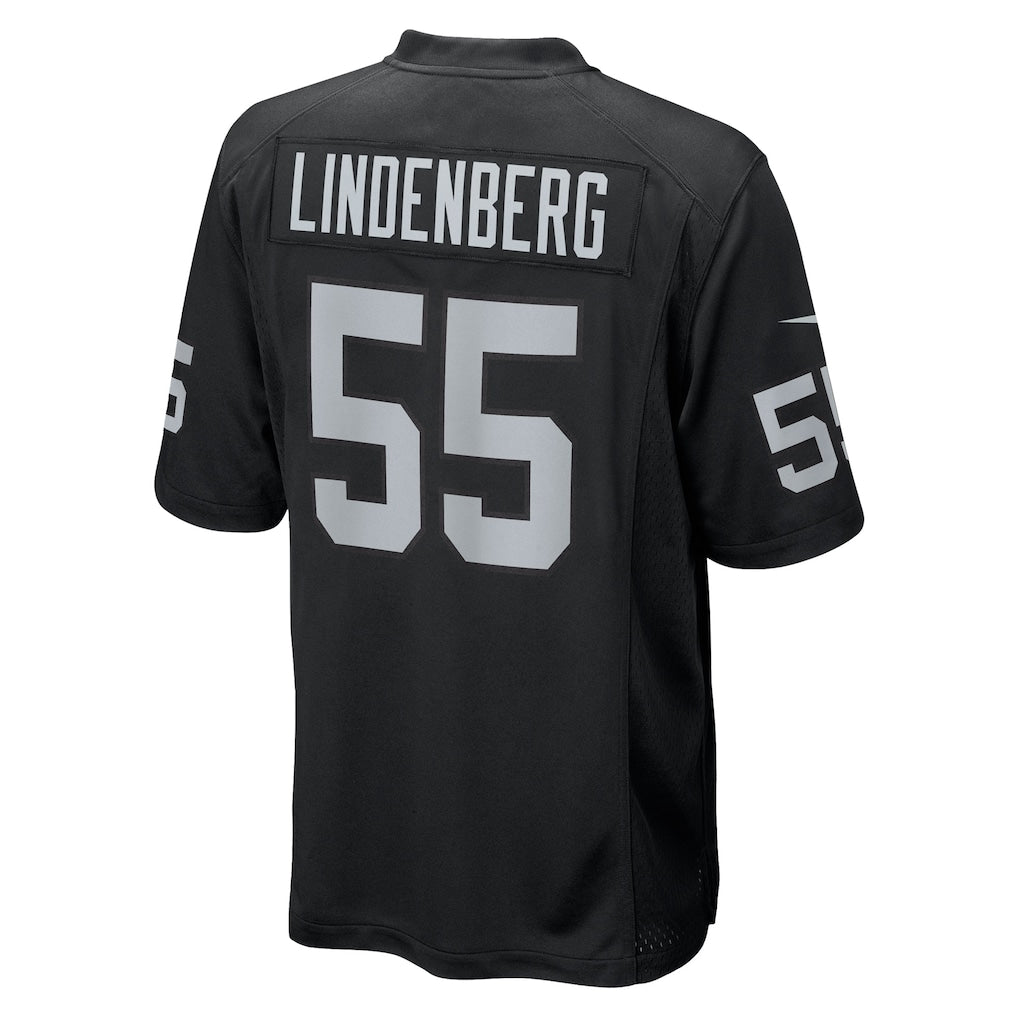 Fenge LV.Raiders #55 Cody Lindenberg Black Team Game Jersey