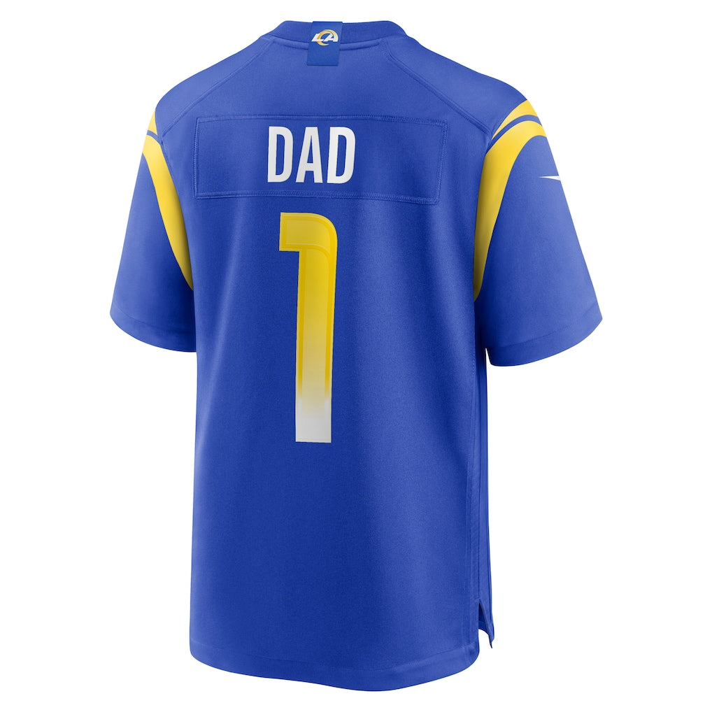 Fenge LA.Rams #1 Dad Royal Game Jersey