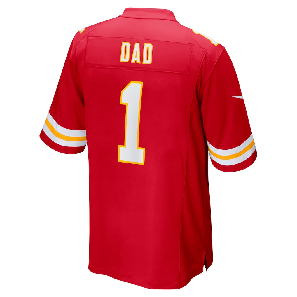 Fenge KC.Chiefs #1 Dad Red Game Jersey