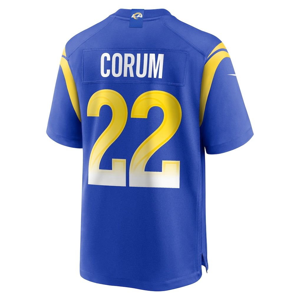 Fenge LA.Rams #22 Blake Corum Royal Player Game Jersey