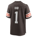 Fenge C.Browns #1 Dad Brown Game Jersey