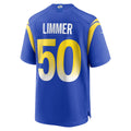 Fenge LA.Rams #50 Beaux Limmer Royal Team Game Jersey