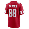 Fenge SF.49ers #88 Jake Tonges Scarlet Team Game Jersey