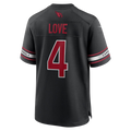 Fenge A.Cardinals #4 Jeremiyah Love Black Game Player Stitched Jerseys