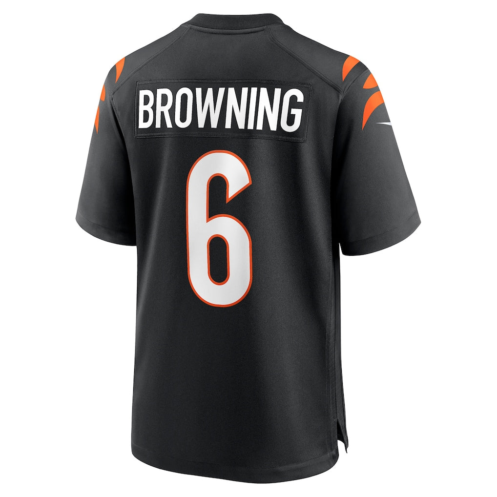 Fenge C.Bengals #6 Jake Browning Black Retired Player Jersey