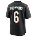 Fenge C.Bengals #6 Jake Browning Black Retired Player Jersey