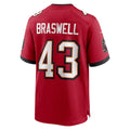 Fenge TB.Buccaneers #43 Chris Braswell Red Game Jersey