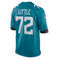 Fenge J.Jaguars #72 Walker Little Teal Game Jersey