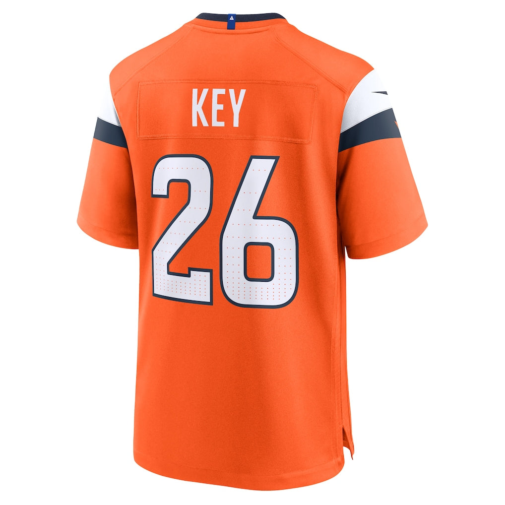 Fenge D.Broncos #26 Devon Key Orange Team Game Jersey