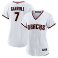 Fenge A.Diamondbacks #7 Corbin Carroll Player White Home Replica Personalized Stitched Jerseys
