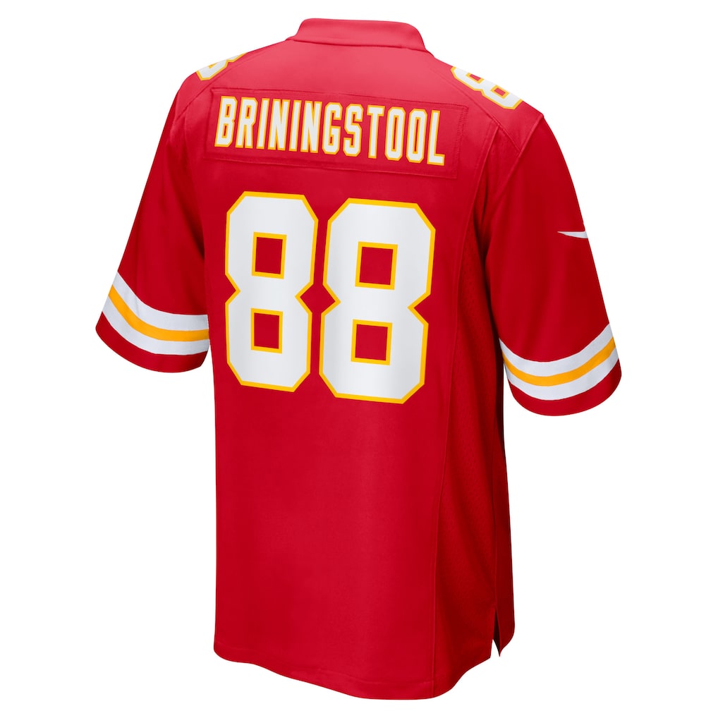 Fenge KC.Chiefs #88 Jake Briningstool Red Team Game Jersey