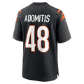 Fenge C.Bengals #48 Cal Adomitis Black Player Game Jersey