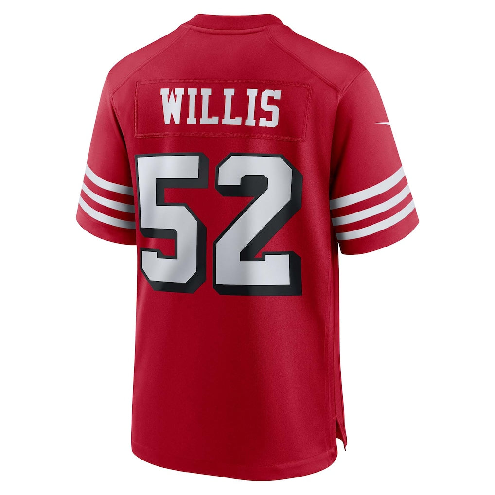 Fenge SF.49ers #52 Patrick Willis Scarlet Retired Player Alternate Game Jersey