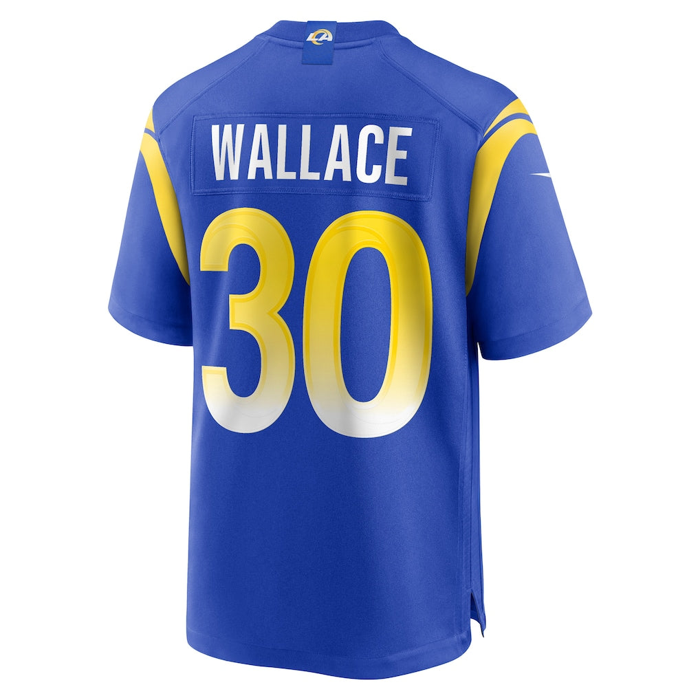 Fenge LA.Rams #30 Josh Wallace Royal Game Jersey