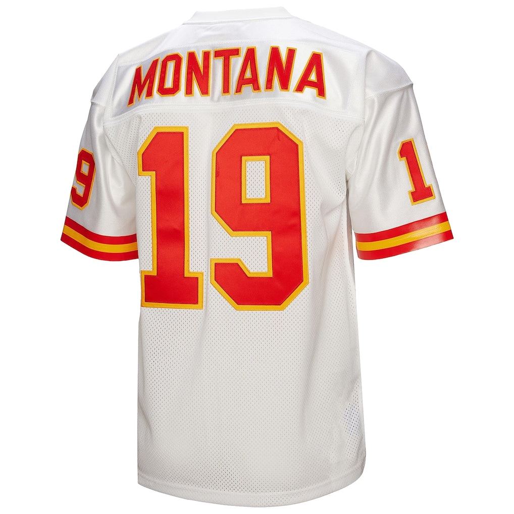 Fenge KC.Chiefs #19 Joe Montana 1994 Mitchell & Ness White Authentic Throwback Retired Player Jersey