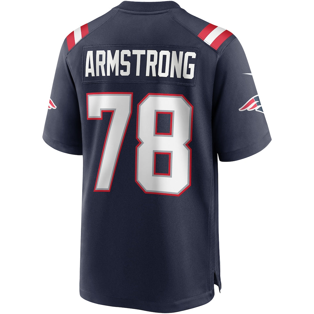 Fenge NE.Patriots #78 Bruce Armstrong Navy Game Retired Player Jersey
