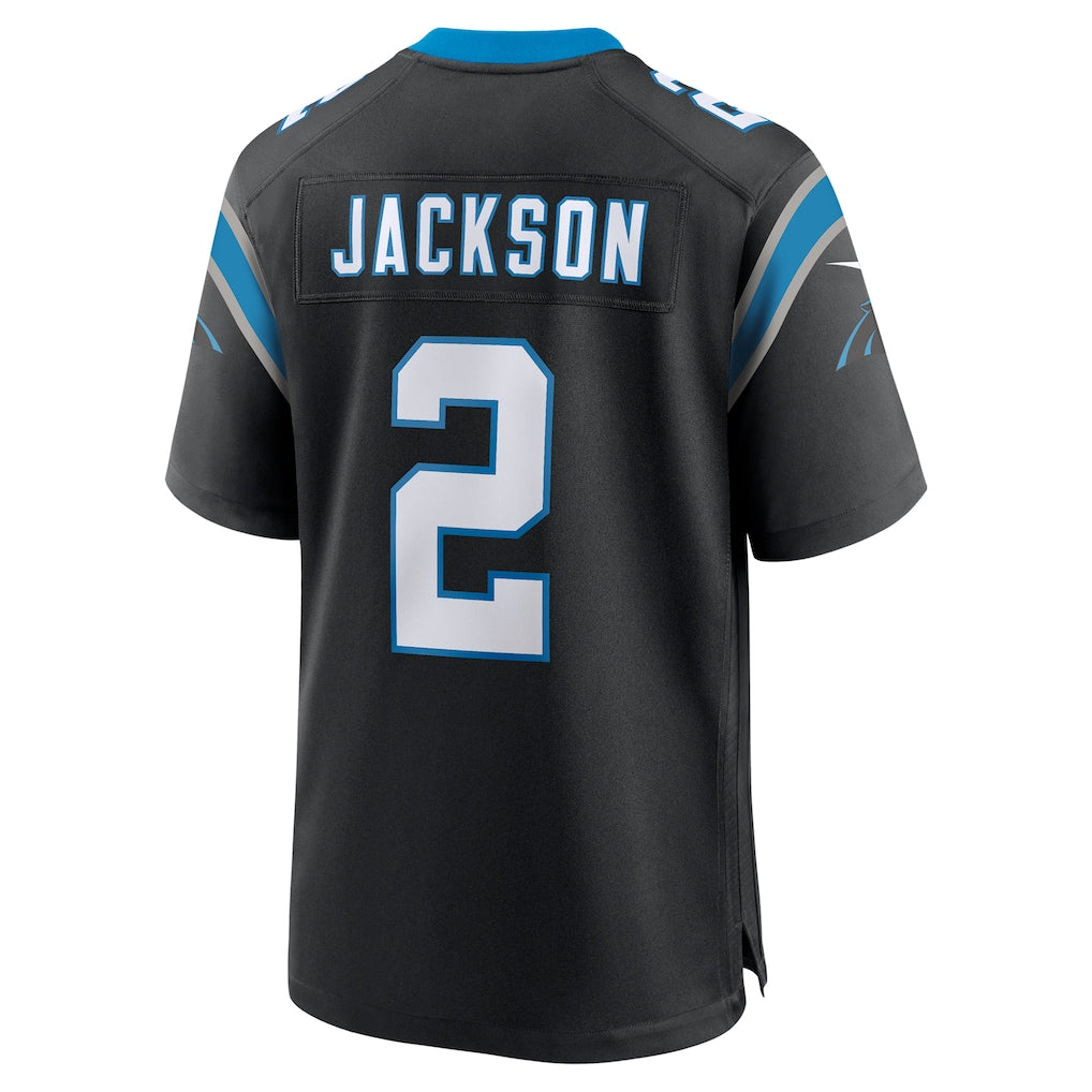 Fenge C.Panthers #2 Mike Jackson Black Game Jersey