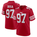 Fenge SF.49ers #97 Nick Bosa Player Scarlet Player Game Stitched Jerseys