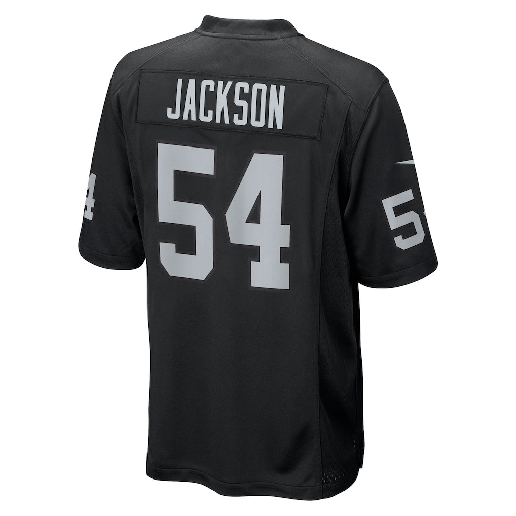 Fenge LV.Raiders #54 Brennan Jackson Black Team Game Jersey