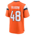 Fenge D.Broncos #48 Mitchell Fraboni Orange Team Game Jersey