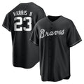 Fenge A.Braves #23 Michael Harris II player Black&White Replica Stitched Jerseys