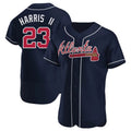 Fenge A.Braves #23 Michael Harris II player Navy Authentic Alternate Stitched Jerseys