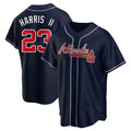 Fenge A.Braves #23 Michael Harris II player Navy Replica Alternate Stitched Jerseys