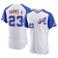Fenge A.Braves #23 Michael Harris II player White Authentic City Connect Stitched Jerseys