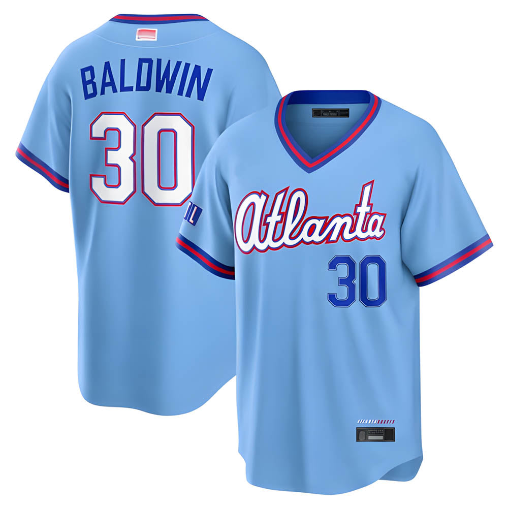 Fenge A.Braves #30 Drake Baldwin player Blue 2026 City Connect Stadium Stitched Jerseys