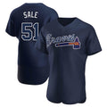 Fenge A.Braves #51 Chris Sale Player Navy Alternate Team Stitched Jerseys