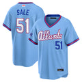 Fenge A.Braves #51 Chris Sale Player Powder Blue 2026 City Connect T shirt Stitched Jerseys