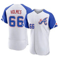 Fenge A.Braves #66 Grant Holmes Player White Authentic City Connect Stitched Jerseys