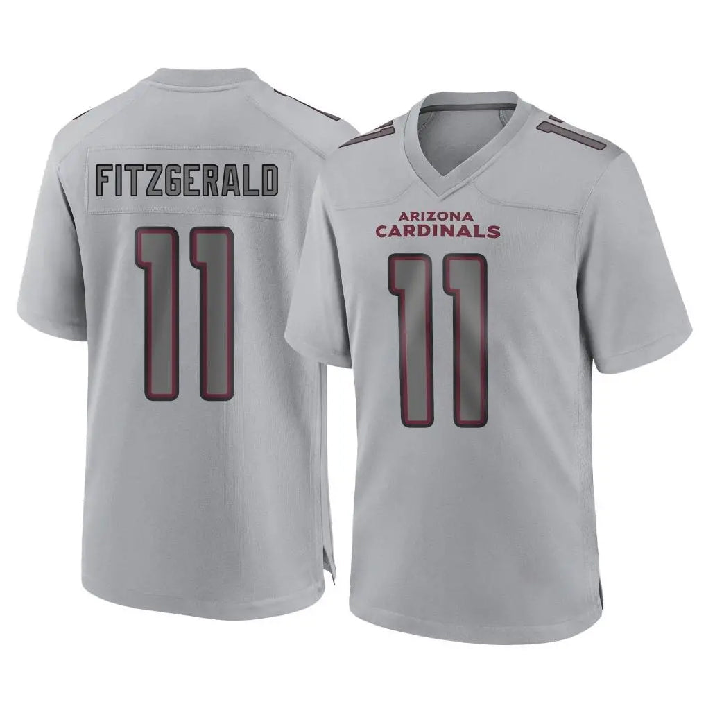 Fenge A.Cardinals #11 Larry Fitzgerald Player Gray Fashion Home Game Stitched Jerseys
