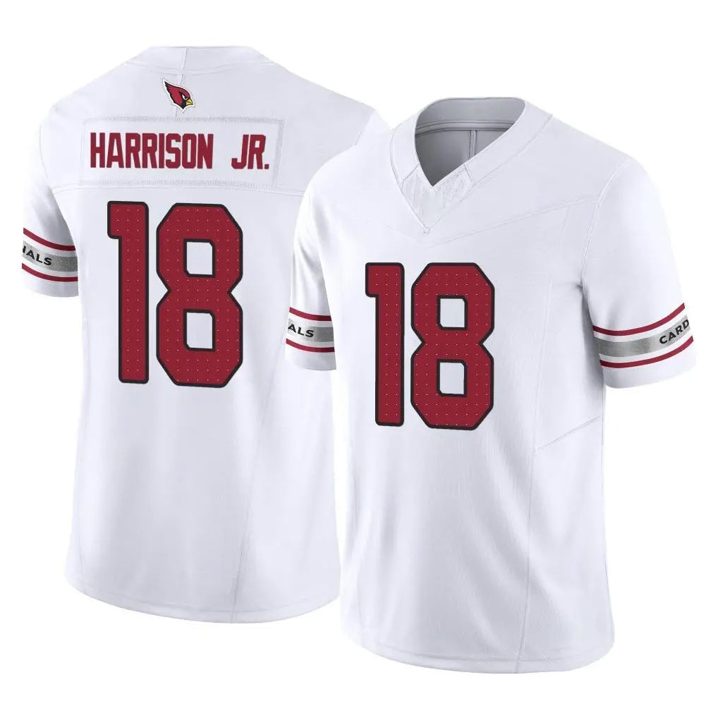 Fenge A.Cardinals #18 Marvin Harrison Jr. Player White Vapor F.U.S.E. Limited Home Game Stitched Jerseys