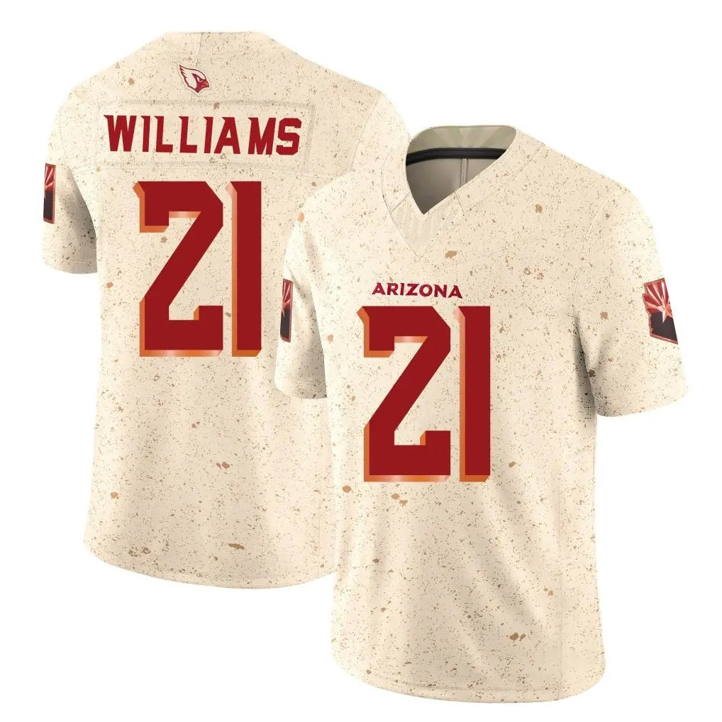 Fenge A.Cardinals #21 Garrett Williams Player Cream Rivalries Collection Vapor Limited Home Game Stitched Jerseys