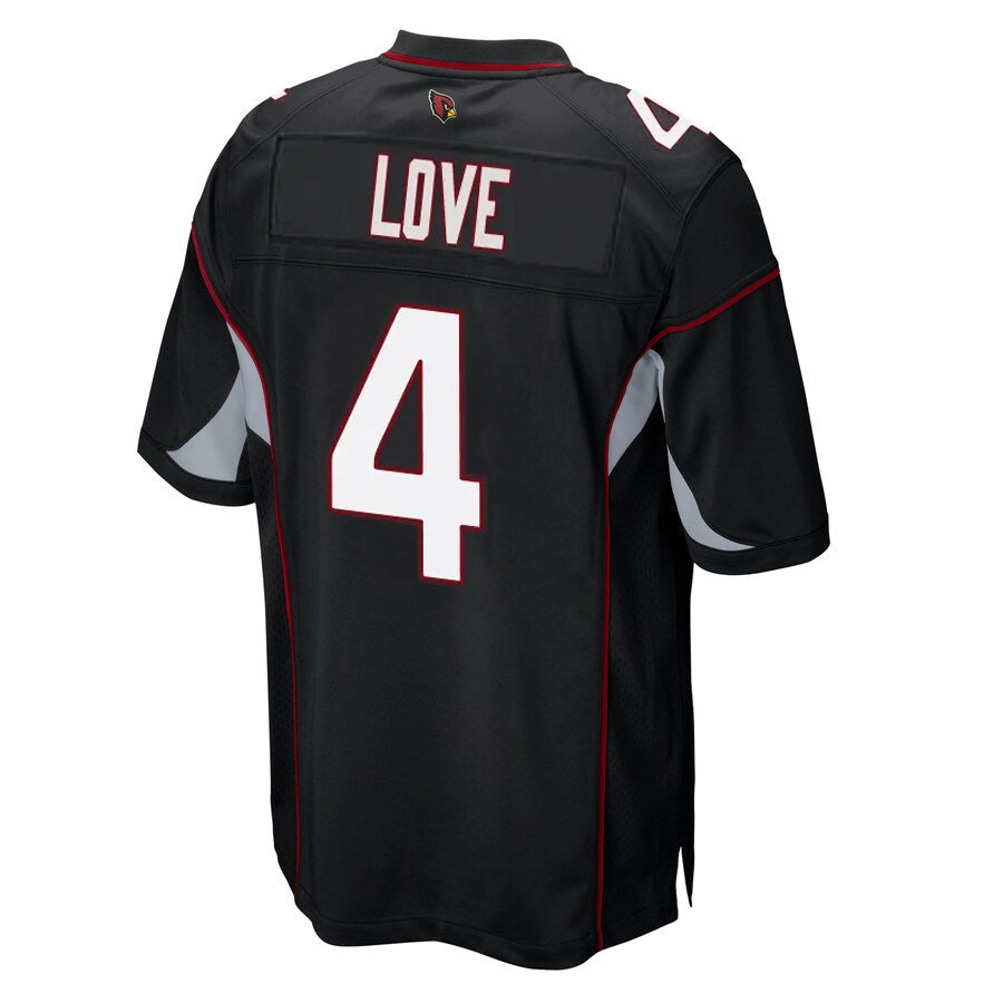Fenge A.Cardinals #4 Jeremiyah Love Player Black Alternate Game Stitched Jerseys