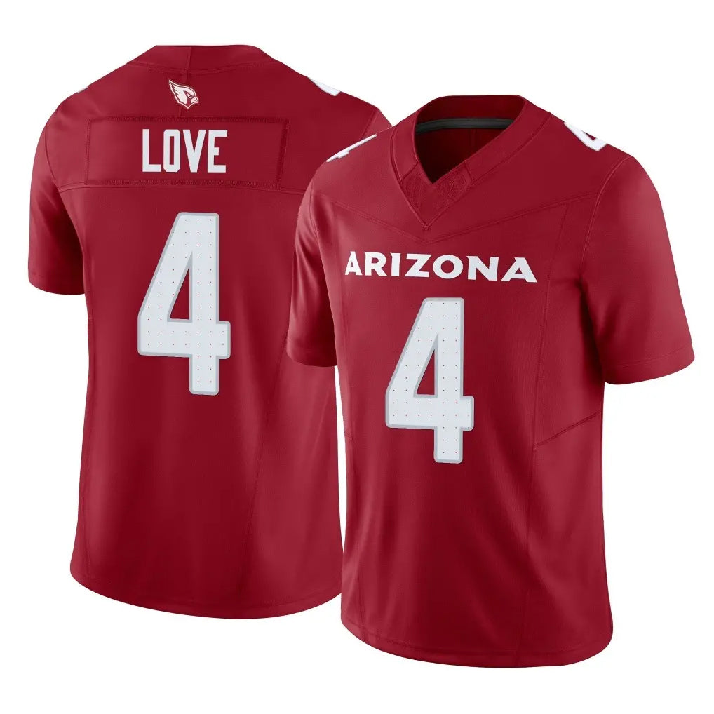 Fenge A.Cardinals #4 Jeremiyah Love Player Cardinal Vapor F.U.S.E. Limited Home Game Stitched Jerseys