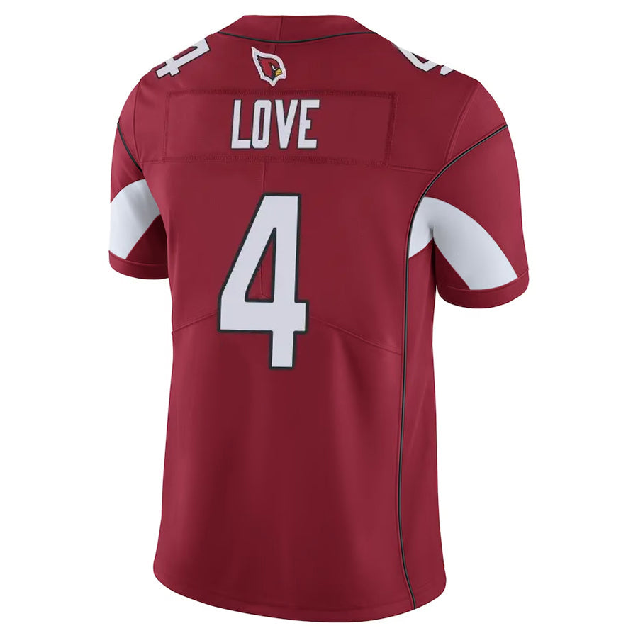 Fenge A.Cardinals #4 Jeremiyah Love Player Cardinal Vapor Limited Home Game  Stitched Jerseys