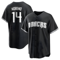 Fenge A.Diamondbacks #14 Gabriel Moreno Player Black jersey White Replica Stitched Jerseys
