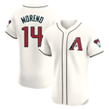 Fenge A.Diamondbacks #14 Gabriel Moreno Player Cream Elite Home Patch Stitched Jerseys