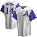 Fenge A.Diamondbacks #14 Gabriel Moreno Player Purple Replica Alternate Cooperstown Collection Stitched Jerseys