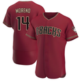 Fenge A.Diamondbacks #14 Gabriel Moreno Player Red Authentic Crimson Alternate Stitched Jerseys