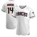 Fenge A.Diamondbacks #14 Gabriel Moreno Player White Crimson Home Stitched Jerseys