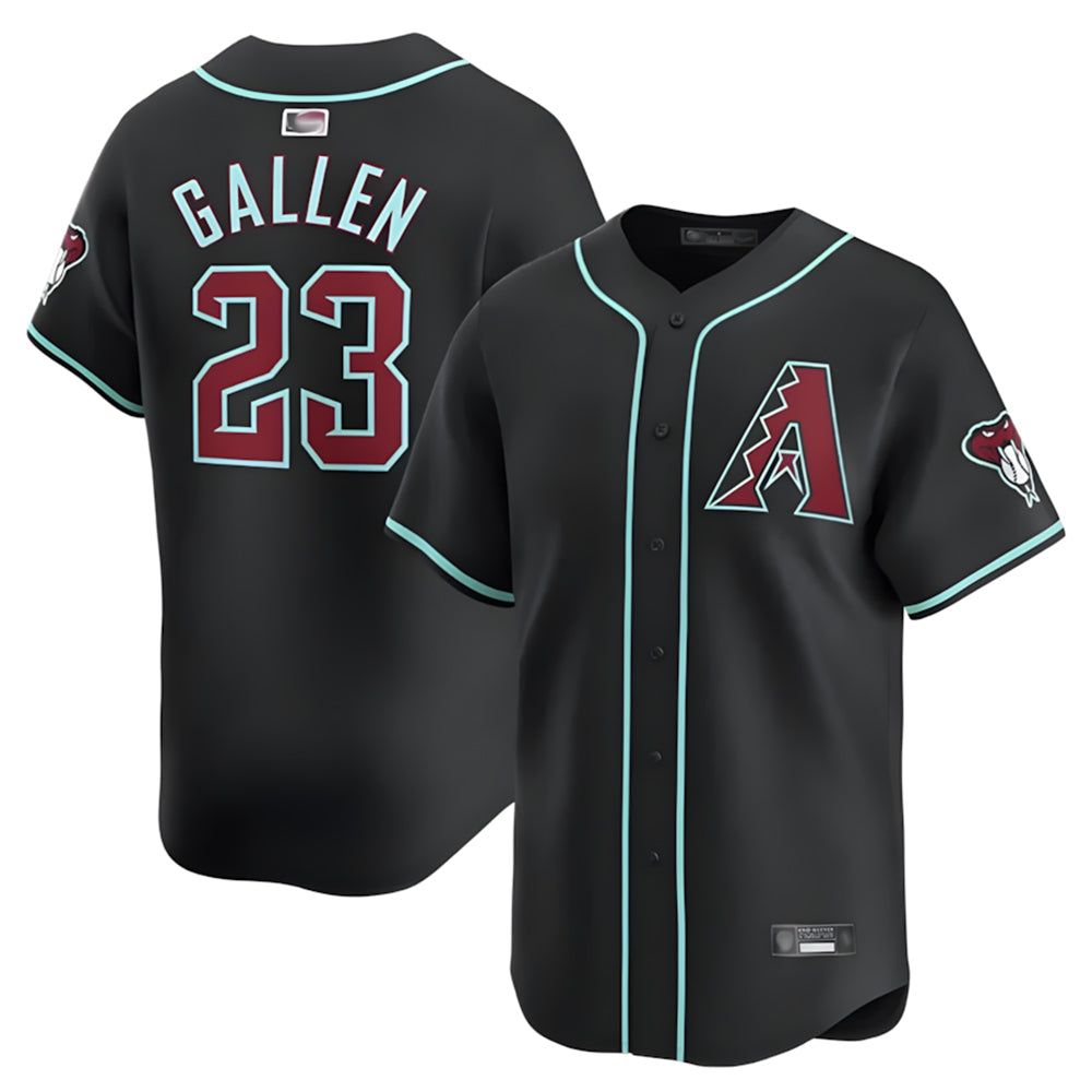 Fenge A.Diamondbacks #23 Zac Gallen Player Black Replica Game Stitched Jerseys