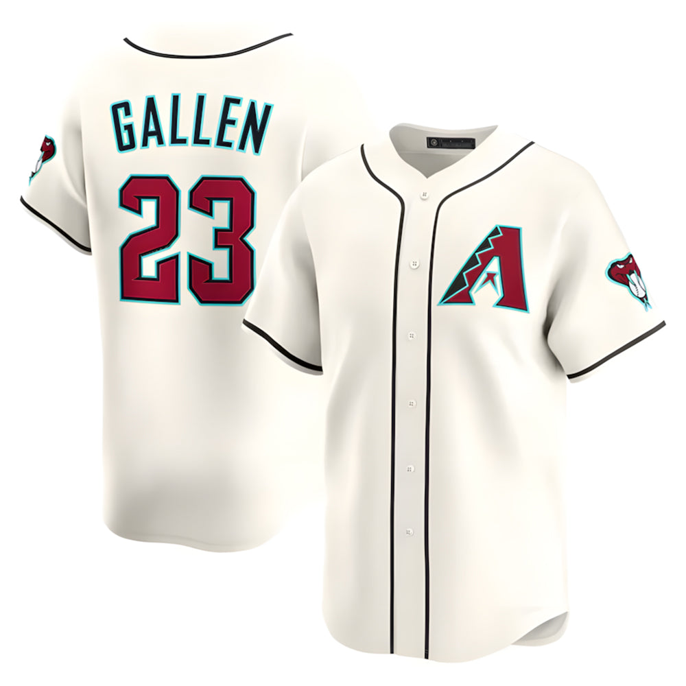 Fenge A.Diamondbacks #23 Zac Gallen Player Cream Game Limited Stitched Jerseys