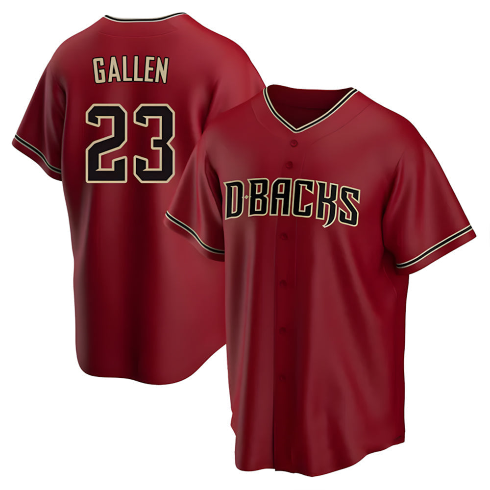 Fenge A.Diamondbacks #23 Zac Gallen Player Red Replica Game Stitched Jerseys