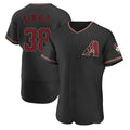 Fenge A.Diamondbacks #38 Paul Sewald Player  Black Alternate Authentic Stitched Jersey